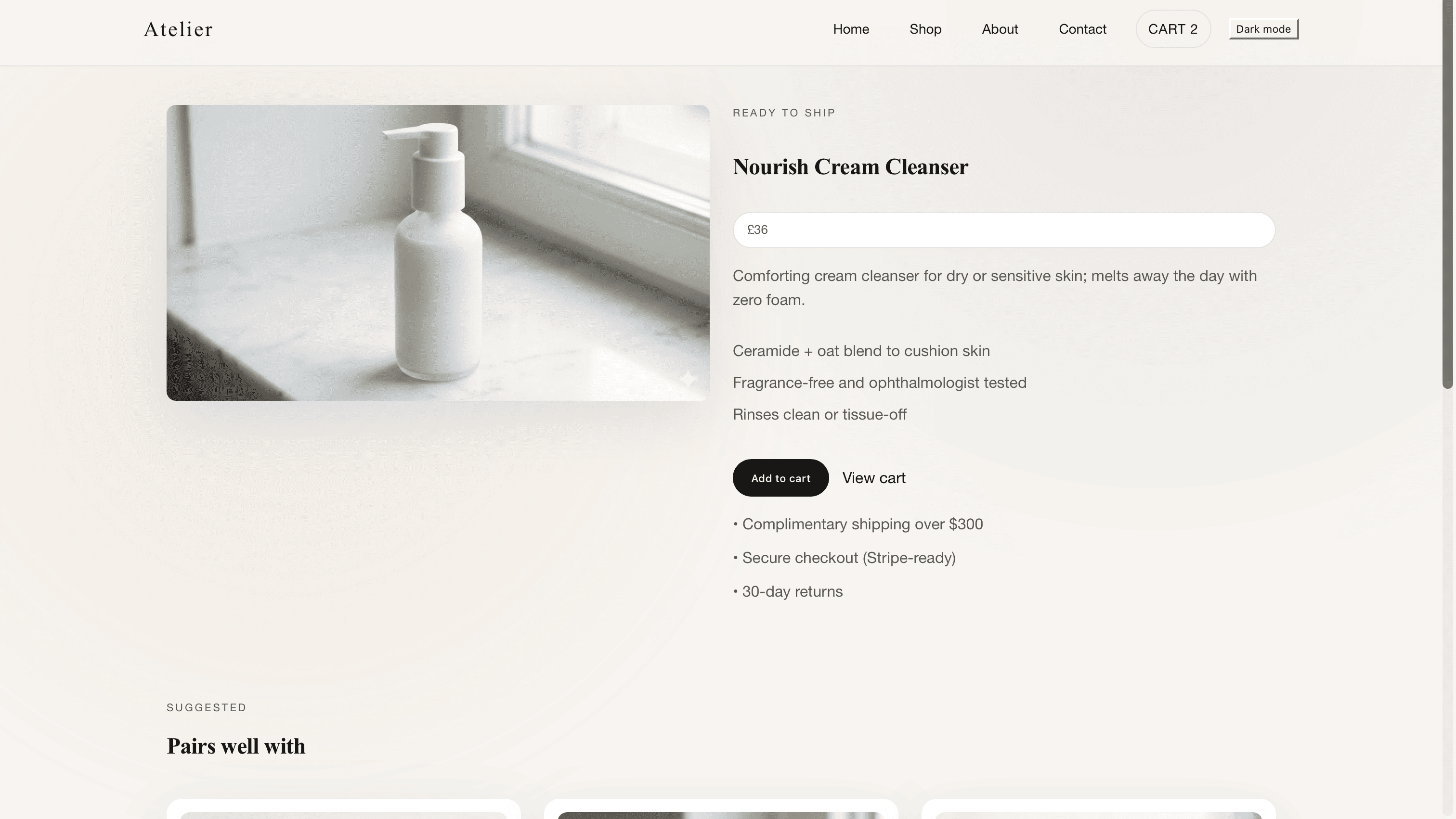 Product collection overview