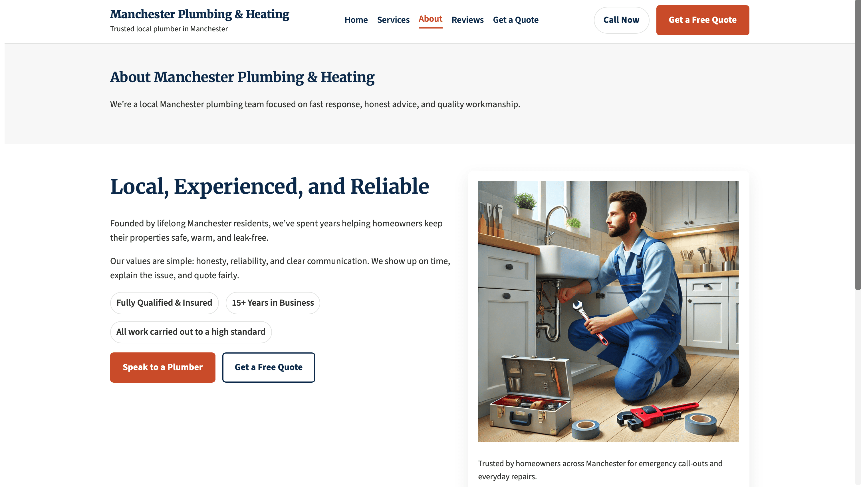 Contact and scheduling section