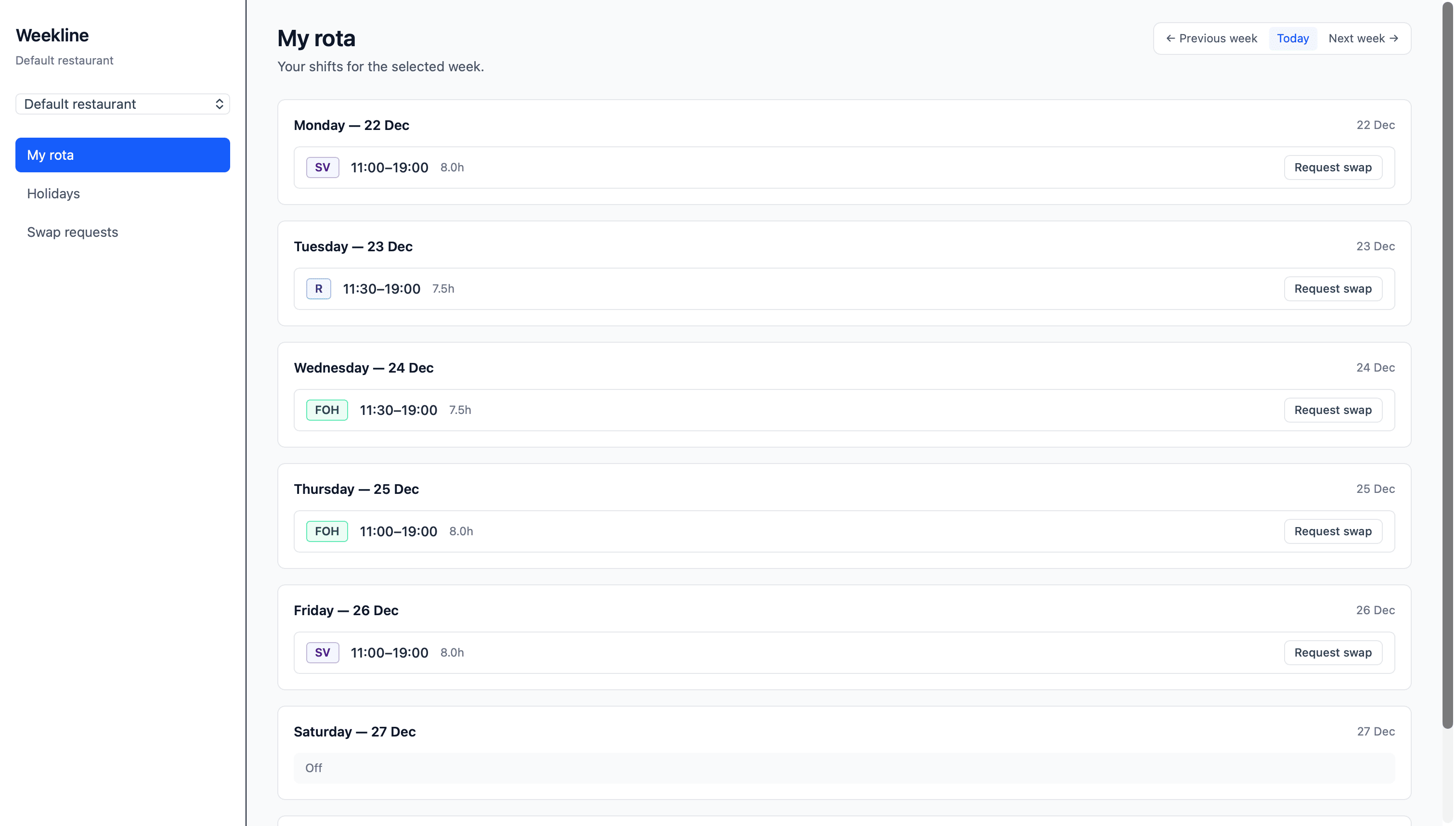 Manager dashboard insights and export records